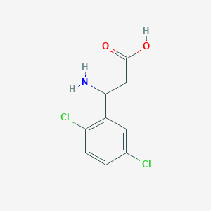 molecular formula C9H9Cl2NO2 B8271348 3-Amino-3-(2,5-dichlorophenyl)propanoic acid CAS No. 682803-48-1