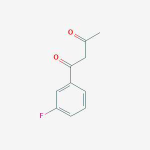 molecular formula C10H9FO2 B8271368 1-(3-Fluorophenyl)butane-1,3-dione CAS No. 76691-35-5