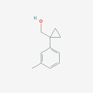 molecular formula C11H14O B8271415 [1-(3-Methylphenyl)cyclopropyl]methanol CAS No. 886366-44-5