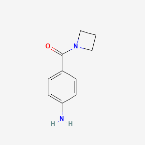 molecular formula C10H12N2O B8271438 Methanone, (4-aminophenyl)-1-azetidinyl- CAS No. 934524-30-8