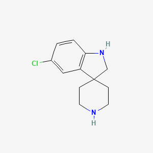 molecular formula C12H15ClN2 B8271451 5-Chlorospiro[indoline-3,4'-piperidine] CAS No. 944901-03-5