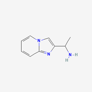 molecular formula C9H11N3 B8271493 1-(Imidazo[1,2-a]pyridin-2-yl)ethan-1-amine CAS No. 1082859-17-3