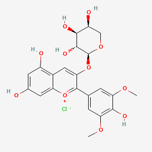 molecular formula C22H23ClO11 B8271531 Malvidin 3-arabinoside CAS No. 679429-95-9