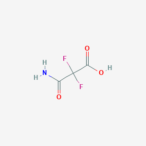 molecular formula C3H3F2NO3 B8271550 3-Amino-2,2-difluoro-3-oxopropanoic acid CAS No. 500302-88-5