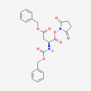 molecular formula C23H22N2O8 B8271557 Z-Asp(OBzl)-OSu CAS No. 61464-33-3