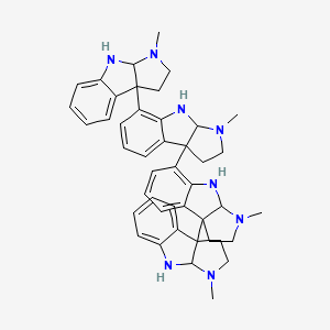molecular formula C44H50N8 B8271744 Quadrigemine B CAS No. 69937-10-6