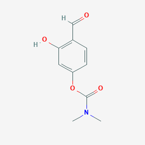 molecular formula C10H11NO4 B8271858 4-Formyl-3-hydroxy-phenyl dimethylcarbamate 