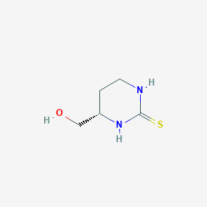 molecular formula C5H10N2OS B8271869 (4S)-4-(hydroxymethyl)tetrahydropyrimidine-2(1H)-thione 