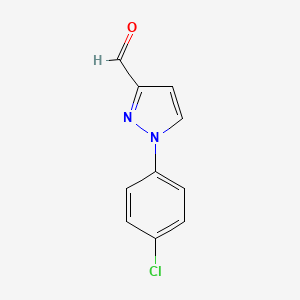 molecular formula C10H7ClN2O B8271903 1-(4-chlorophenyl)-1H-pyrazole-3-carbaldehyde 