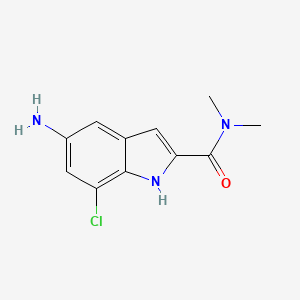 5-amino-7-chloro-1H-indole-2-carboxylic acid dimethylamide
