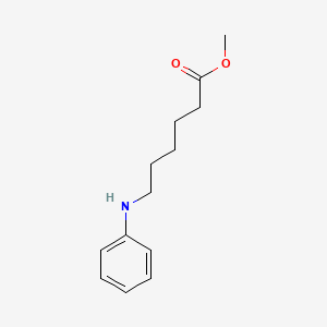 molecular formula C13H19NO2 B8271938 Methyl 6-(phenylamino)hexanoate 
