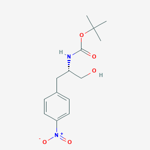 molecular formula C14H20N2O5 B8271985 (S)-tert-butyl-1-hydroxy-3-(4-nitrophenyl)propan-2-ylcarbamate 