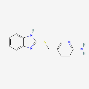 5-[(1H-benzimidazol-2-ylthio)methyl]-2-pyridinamine