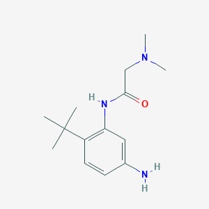 molecular formula C14H23N3O B8272007 N-(5-amino-2-tert-butyl-phenyl)-2-dimethylamino-acetamide 