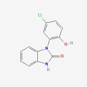 molecular formula C13H9ClN2O2 B8272063 1-(5-chloro-2-hydroxyphenyl)-1,3-dihydro-2H-benzimidazol-2-one 