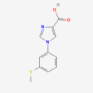 1-(3-Methylsulfanyl-phenyl)-1H-imidazole-4-carboxylic Acid