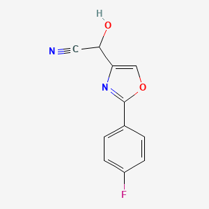 2-(2-(4-Fluorophenyl)oxazol-4-yl)-2-hydroxyacetonitrile