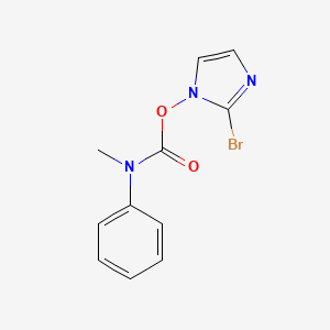 molecular formula C11H10BrN3O2 B8272118 (2-bromoimidazol-1-yl) N-methyl-N-phenylcarbamate 