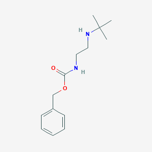 molecular formula C14H22N2O2 B8272131 (2-Tert-butylaminoethyl)carbamic acid benzyl ester 