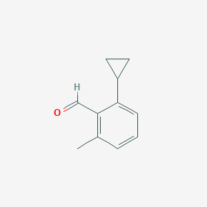 molecular formula C11H12O B8272139 2-Cyclopropyl-6-methyl-benzaldehyde 