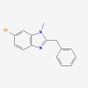 molecular formula C15H13BrN2 B8272140 2-benzyl-6-bromo-1-methyl-1H-benzimidazole 