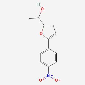 molecular formula C12H11NO4 B8272157 alpha-Methyl-5-(p-nitrophenyl)furfuryl Alcohol 