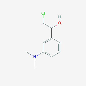 molecular formula C10H14ClNO B8272171 (+)-2-Chloro-1-(3'-dimethylaminophenyl)ethanol 