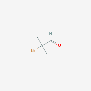 molecular formula C4H7BrO B082722 2-溴-2-甲基丙醛 CAS No. 13206-46-7