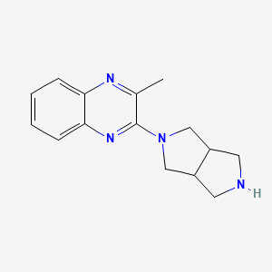 molecular formula C15H18N4 B8272291 2-(Hexahydro-pyrrolo[3,4-c]pyrrol-2-yl)-3-methyl-quinoxaline 