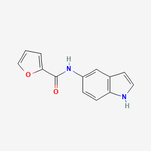 molecular formula C13H10N2O2 B8272309 5-(2-furoyl)amino-1H-indole 