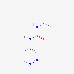 molecular formula C8H12N4O B8272331 N-(4-pyridazinyl)-N'-(1-methylethyl)urea 