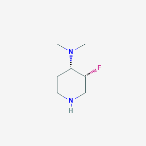 molecular formula C7H15FN2 B8272384 (3R,4S)-3-Fluoro-N,N-dimethylpiperidin-4-amine 
