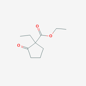 molecular formula C10H16O3 B8272398 2-Ethyl-2carboethoxycyclopentanone 