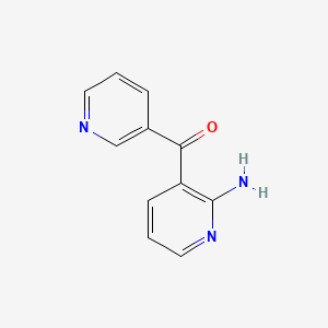 molecular formula C11H9N3O B8272433 (2-Amino-pyridin-3-yl)-pyridin-3-yl-methanone 