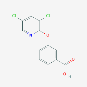 molecular formula C12H7Cl2NO3 B8272446 3-(3,5-Dichloro-pyridin-2-yloxy)-benzoic acid 