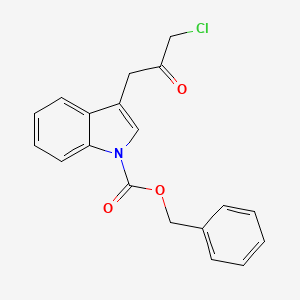 3-[1-(Benzyloxycarbonyl)indol-3-yl]-1-chloropropan-2-one