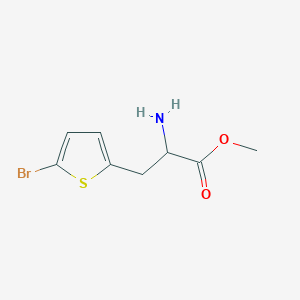 molecular formula C8H10BrNO2S B8272487 Methyl 2-amino-3-(5-bromothiophen-2-yl)propanoate 