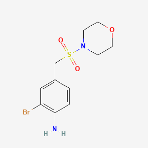 2-Bromo-4-(morpholine-4-sulfonylmethyl)-phenylamine