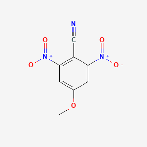 molecular formula C8H5N3O5 B8272578 4-Methoxy-2,6-dinitrobenzonitrile 
