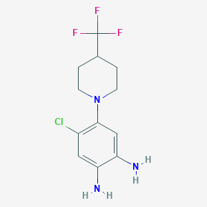 4-Chloro-2-amino-5-(4-trifluoromethyl-piperidin-1-yl)aniline