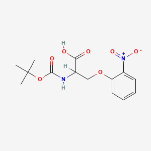 molecular formula C14H18N2O7 B8272629 N-Boc-O-(2-nitrophenyl)-L-serine 