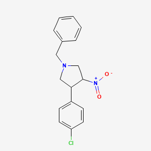 1-Benzyl-3-(4-chlorophenyl)-4-nitropyrrolidine