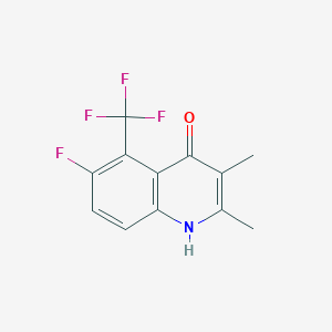 2,3-Dimethyl-4-hydroxy-5-trifluoromethyl-6-fluoro-quinoline