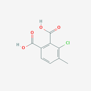 molecular formula C9H7ClO4 B8272716 3-Chloro-4-methylphthalic acid 