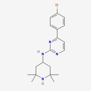 [4-(4-Bromophenyl)-pyrimidin-2-yl]-(2,2,6,6-tetramethyl-piperidin-4-yl)-amine
