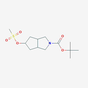 tert-butyl 5-[(methylsulfonyl)oxy]hexahydrocyclopenta[c]pyrrole-2(1H)-carboxylate