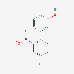 molecular formula C12H8ClNO3 B8272742 4'-Chloro-2'-nitro-biphenyl-3-ol 