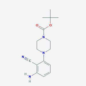 4-(3-Amino-2-cyano-phenyl)-piperazine-1-carboxylic acid tert-butyl ester