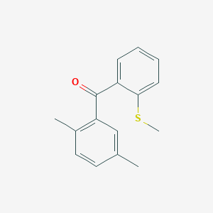 (2,5-Dimethylphenyl)(2-(methylthio)phenyl)methanone