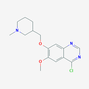 4-chloro-6-methoxy-7-(N-methylpiperidin-3-ylmethoxy)quinazoline